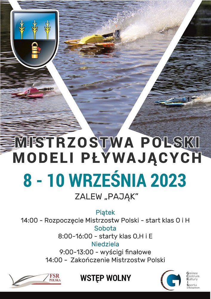 Plakat Mistrzostwa Polski Modeli Pływających