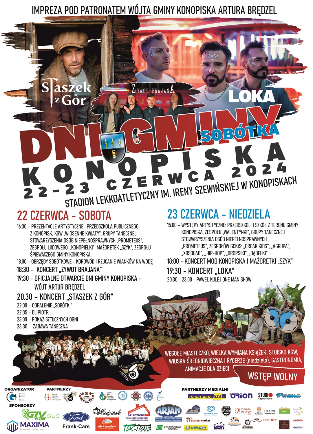 Plakat Dni Gminy Konopiska