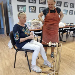 Warsztaty tkackie w Muzeum Regionalnym w Kamienicy Polskiej (8)